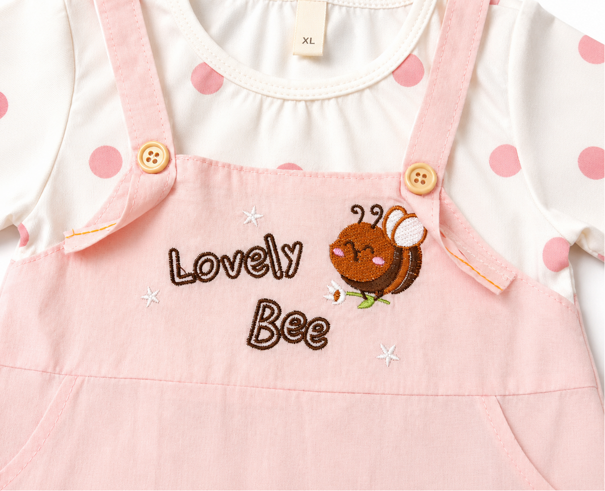 Bee Pinafore Dress Set